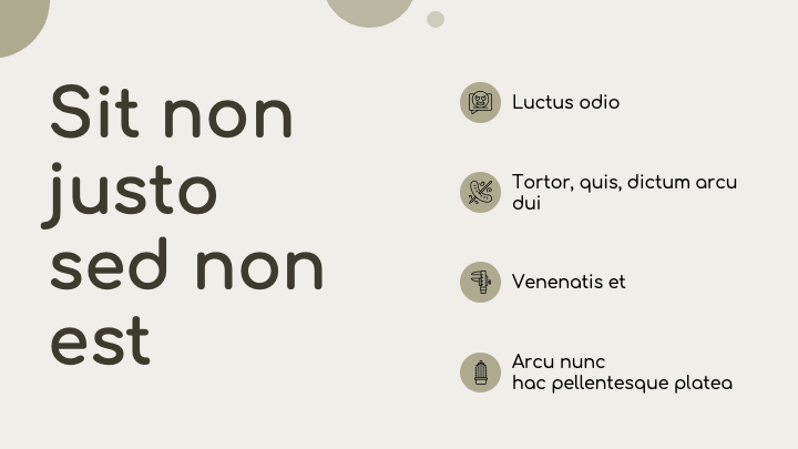 Bold Circle Beige slide 3